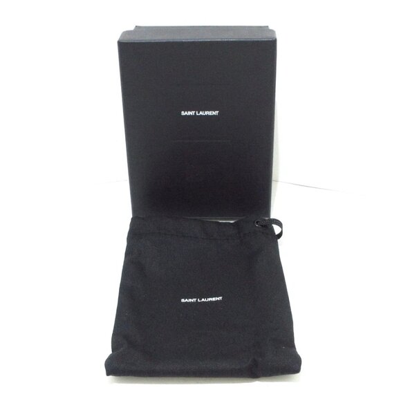 SAINT LAURENT PARIS Monogram Origami Tiny Wallet Beige Grain Leather 425-081125 - Picture 10 of 10